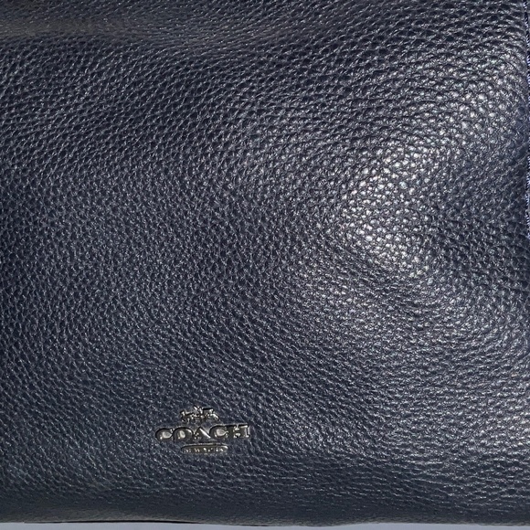 COACH Lennox 2Way Leather Tote Satchel Blue - Picture 16 of 16